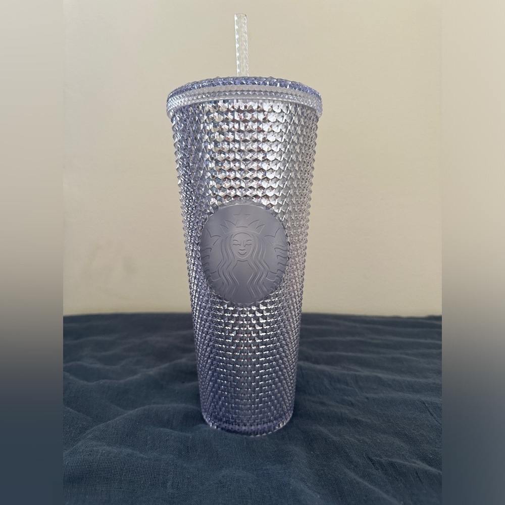 Starbucks Sparkled Bling Studded Silver Iridescent Venti 24oz Cup